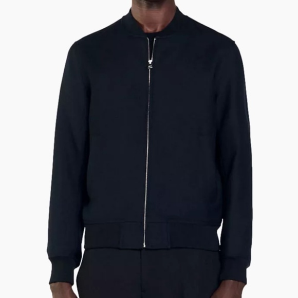 Teddy Wool Zip-Up Varsity Jacket